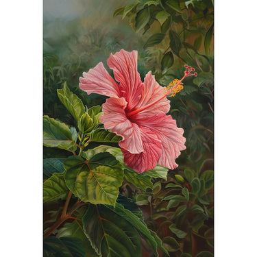 Hibiscus Flower Oil Canvas